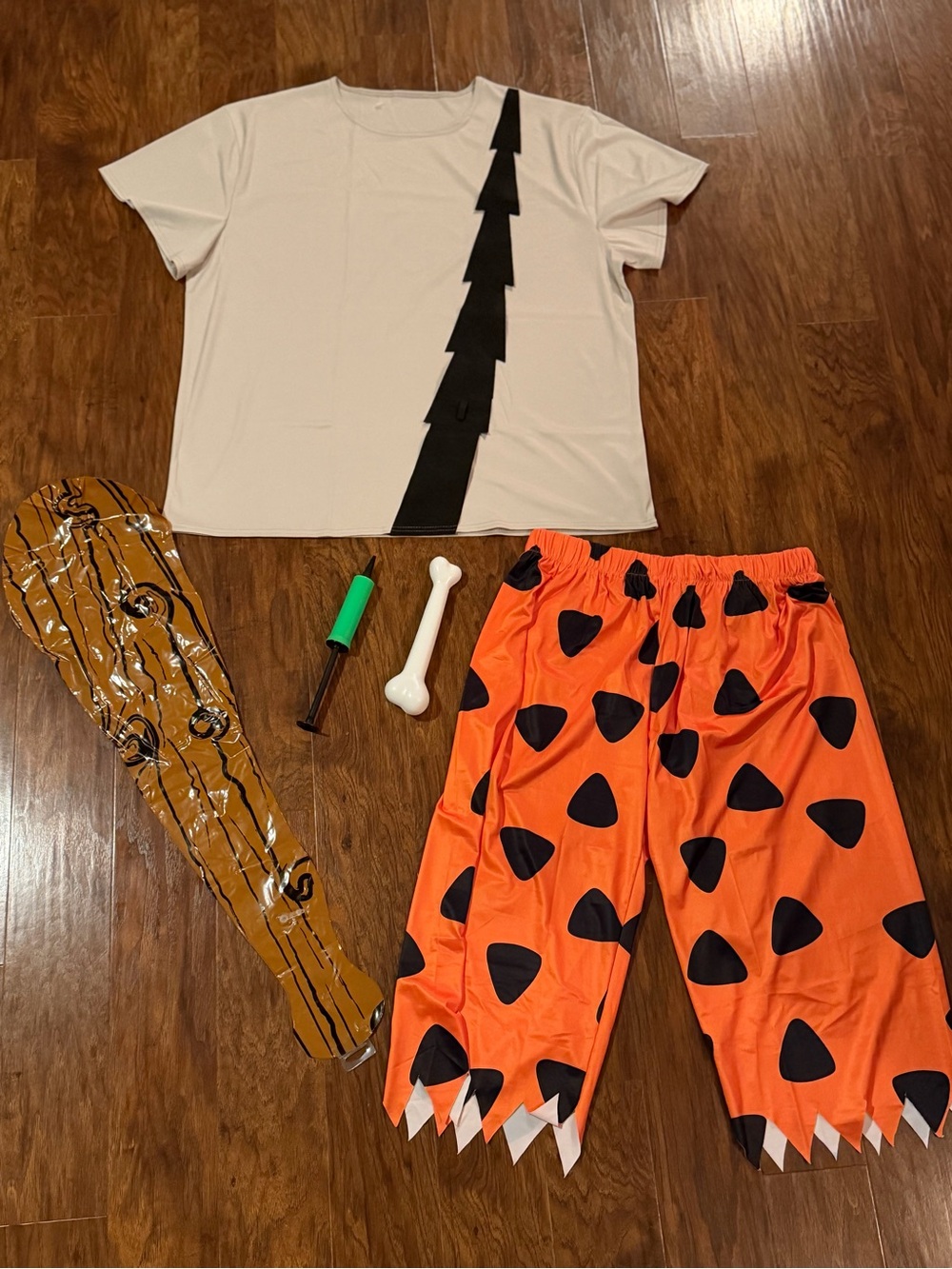 Men’s finestone bam bam costume bundle